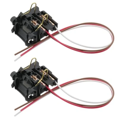 Afbeelding van YINETTECH 2 STKS H7 Dimlicht Koplamp Lamp Bedrading Adapter Socket Compatibel met Ford Focus MK2 3 MK3 20cm Lengte Kabel Zwart