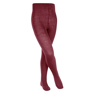 Afbeelding van FALKE Uniseks kind Panty Comfort Wool K TI Wol Dik eenkleurig 1 Stuk, Rood (Ruby 8830), 152 164
