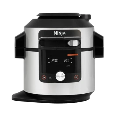 Afbeelding van Ninja Foodi MAX Multicooker met SmartLid, 14 Kookfuncties in 1, 7,5L, 1 Multicooker, Snelkoken, Airfryen, Slow Cooking, Grillen en Meer Inclusief Digitale Meter, Roestvrij Staal, OL750EU