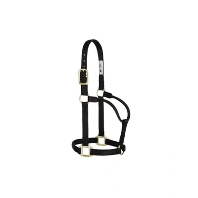 Afbeelding van Weaver Leather Originele niet verstelbare nylon paardenhalter, zwart, jaarling