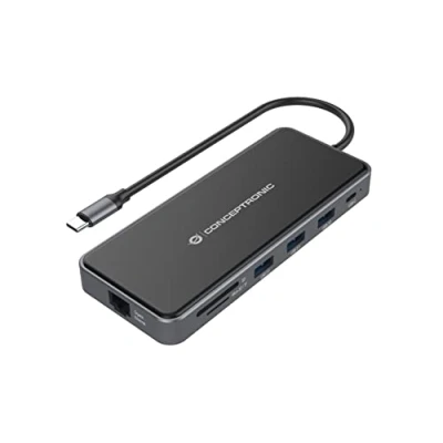 Afbeelding van Hub USB Conceptronic DONN15G Zwart 100 W (1 Stuks)