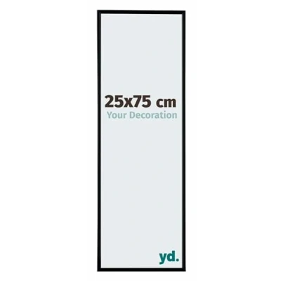 Afbeelding van Fotolijst 25x75cm Zwart Mat Kunststof Evry