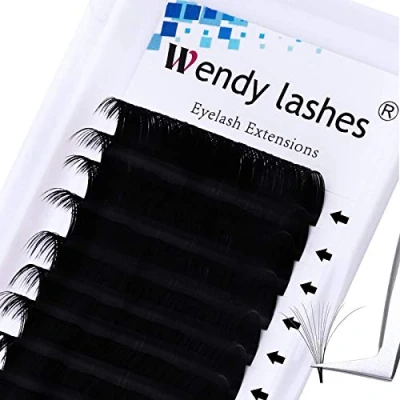 Afbeelding van Wimperbehandelingen Easy Fan Russische 0.07mm Volume wimpers Extensions Self Fanning 2D 3D 5D 10D 20D (0.07 D, 12mm)