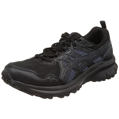 Afbeelding van Asics Trail Scout 3 hardloopschoenen, Heren, Maat: 40.5, Black Imitatieleer/ textiel