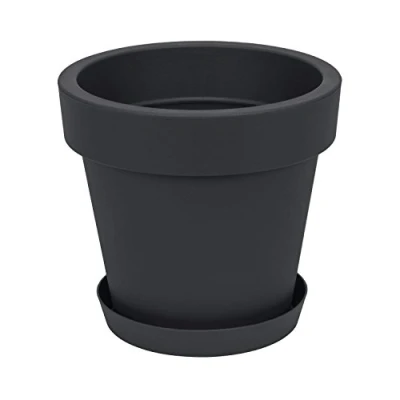 Afbeelding van Prosperplast Lofly serie antraciet bloempot 35 cm diameter