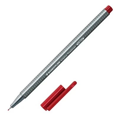 Afbeelding van triplus fineliner karmijnrood