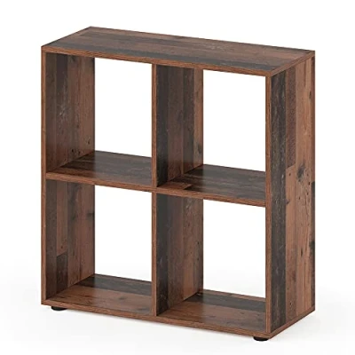 Afbeelding van Vicco Ruimteverdeler Tetra, antiek hout, 72 x 72,6 cm