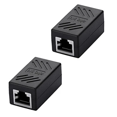 Afbeelding van SIENOC RJ45 Koppeling Connector Adapter Female voor Lan Kabel Compatibel met Cat5, Cat6 2 Stuks
