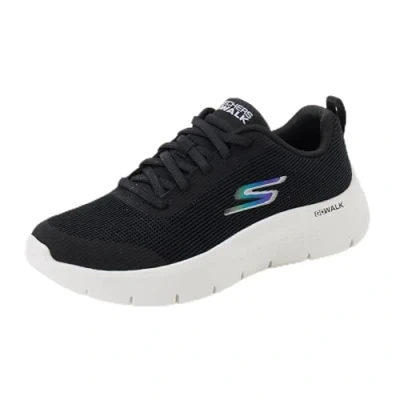 Afbeelding van Skechers GO Walk Flex Viva voor dames, Zwart Textiel Witte Trim, 13