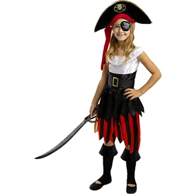 Afbeelding van FUNIDELIA Piraten kostuum zeerover Collectie 7 9 jaar (134 146 cm)