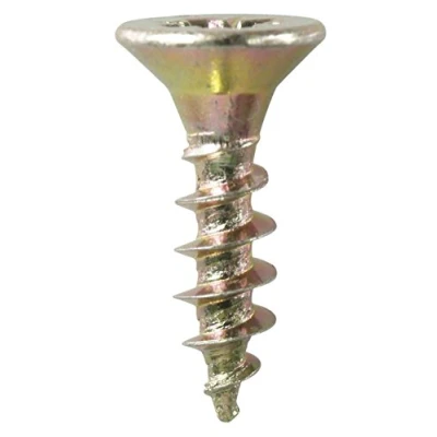 Afbeelding van COGEX 85204 Spaanplaatschroeven Pozidrive, goudkleurig, 1 x 4 15 mm, 40 stuks