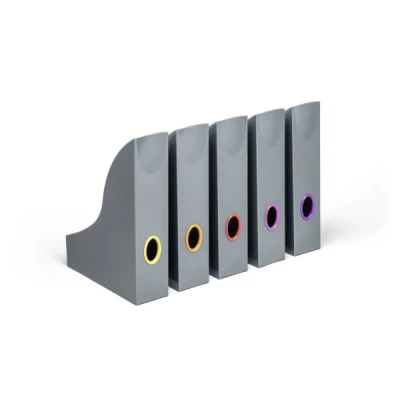 Afbeelding van Durable VARICOLOR® 770657 Tijdschriftencassette DIN A4 Grijs, Meerdere kleuren 5 stuk(s)