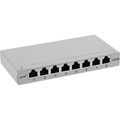 Afbeelding van InLine Patchpaneel Cat.6A 0, Server accessoires, Grijs
