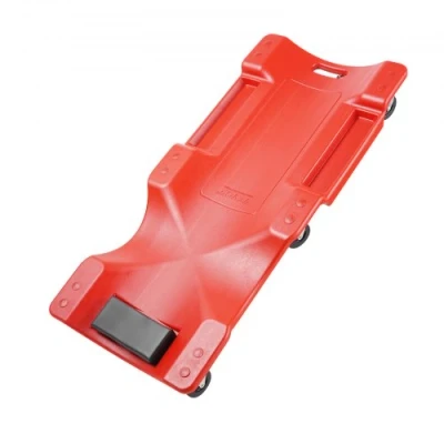 Afbeelding van VEVOR draaiplank voor monteurs van kunststof, 914 mm, draagvermogen 158,8 kg, autowerkplaats, HDPE, ergonomisch design, gevoerde hoofdsteun met twee gereedschapsplanken
