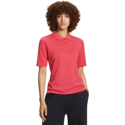 Afbeelding van Falke Poloshirt, Dames, Maat: Large, Fuchsia (8856)