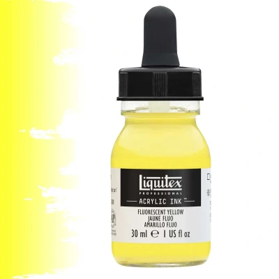 Afbeelding van Liquitex Professional Acrylic Ink! Fluorescent Yellow 30ml 981 4260981
