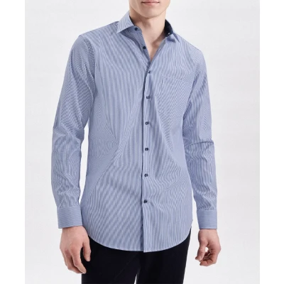 Afbeelding van Seidensticker Overhemd Regular Fit Blauw/dessin 48
