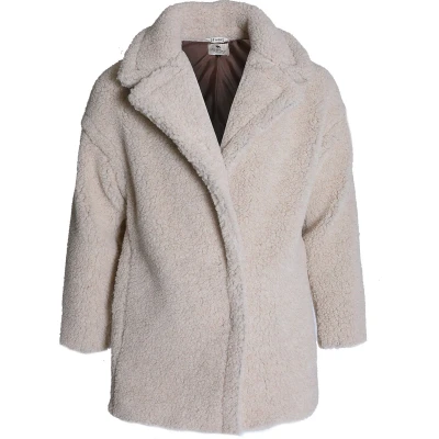 Afbeelding van Alwero jas Teddy mid light Sand Brown XS/S