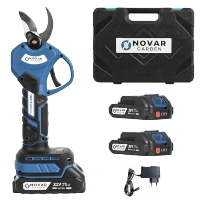 Afbeelding van NovarGarden® Accu Snoeischaar NG2 30mm Incl. Koffer &amp; 2 Accu’s (2.0Ah)