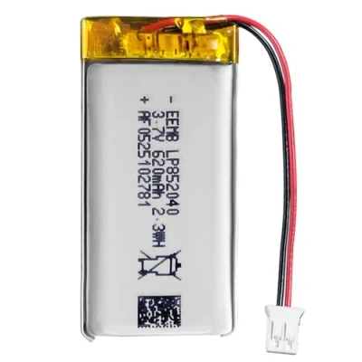 Afbeelding van EEMB lithium polymeerbatterij 3,7 V 620mAh 852040 Lipo oplaadbare batterij met draad JST connector bevestig de polariteit van het apparaat en voor aankoop