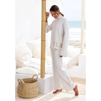 Afbeelding van Elbsand Tricotbroek Loungebroek, relaxbroek van zacht hoogwaardig breiwerk, loungewear