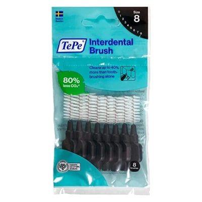 Afbeelding van TePe Interdentale Borstels Origineel Zwart Maat 8 (1.5mm) 1 Pack van