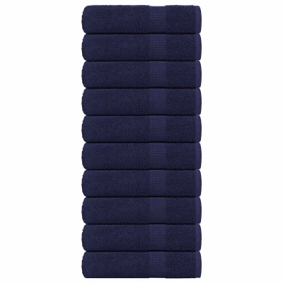 Afbeelding van VidaXL Handdoeken 10 st 50x100 cm 360 g/m² 100% katoen marineblauw