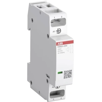 Afbeelding van Abb magneetschakelaar 250v 20a stuurspanning ac als verbreekcontact 2 en module eenheden 1 inbouwdiepte 43 5mm 1sbe121111r0602