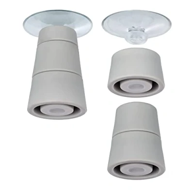 Afbeelding van WENKO Poten voor fornuisafdekplaten set van 4 reservevoeten, polyvinylchloride, 4,4 x 5 cm, transparant