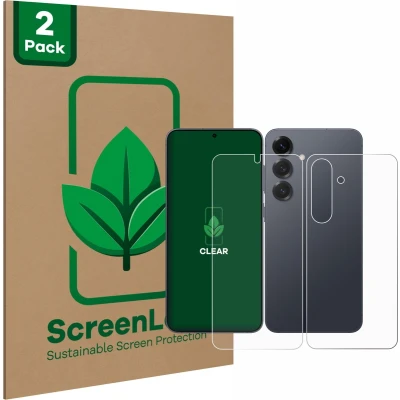 Afbeelding van ScreenLeaf Screenprotector voor Samsung Galaxy S25 (Voor+Achter) Duurzame schermbescherming Folie Beschermfolie transparant (2 Stuks)