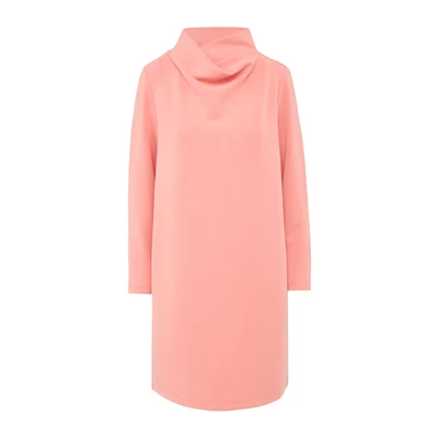 Afbeelding van s.Oliver MIT Wasserfallkragen UND Seitlichen Eingrifftaschen Jurk, Dames, Maat: 44, Himbeere