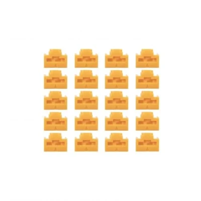 Afbeelding van Lindy 47898 RJ 45 poortblokkering (zonder sleutel), 20 stuks, oranje