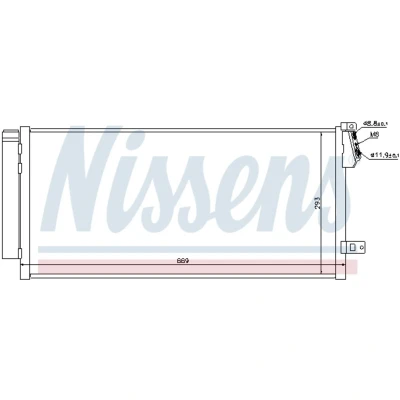 Afbeelding van Nissens Airco condensor 940169