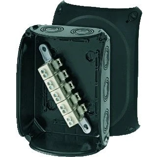 Afbeelding van Hensel kabeldoos 5 polig 4 10mm weerbestendig zwart ip66 ip67 kf 1610 b