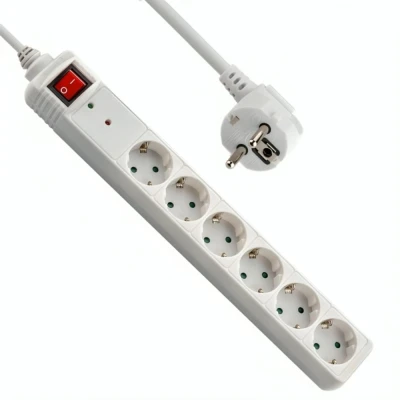Afbeelding van Goobay Surge Protected Power Strip with Switch 1.4 m