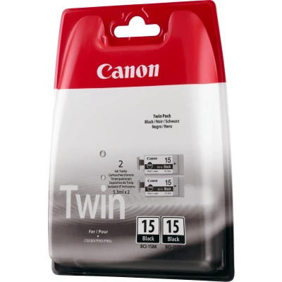 Afbeelding van Canon Cartridge BCI 15bk x2 Origineel 2 pack Zwart 8190A002 set van