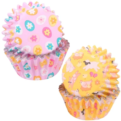 Afbeelding van PME Mini Cupcake Cups Pasen Ø33mm 60st.