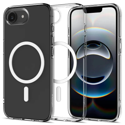 Afbeelding van Spigen Crystal Flex iPhone 16E Hoes Transparant Wit