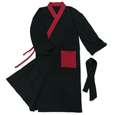 Afbeelding van un brand Japanse kimono dubbel gaas katoenen badjas voor heren in oversized taoïstische kleding zenkleding, Color16, M
