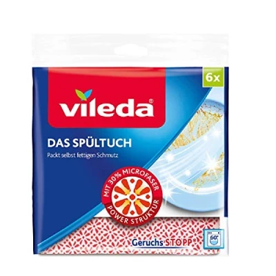 Afbeelding van Vileda Wasdoek 34x34 cm, verpakking van 6 stuks