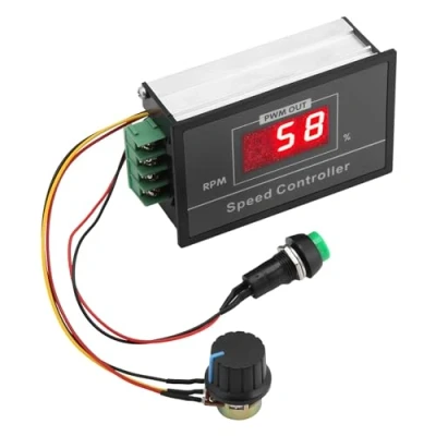 Afbeelding van Jadeshay toerentalregelaar 12 V PWM DC motor 6 60V 12V 24V 36V 48V 30A snelheid instelbare traploze regelaar, met start stopschakelaar