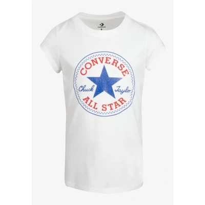 Afbeelding van Converse Chuck Patch Tshirt print voor kinderen, Maat: 122/128, White