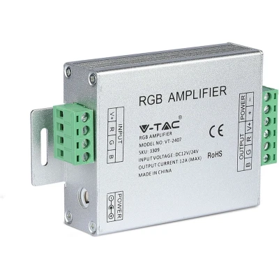 Afbeelding van V TAC VT 2407 LED stripverlichting RGB versterker