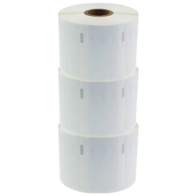 Afbeelding van Geschikt 3x Dymo 11354 / S0722540 compatible labels verwijderbaar, 57 mm x 32 Alleeninkt
