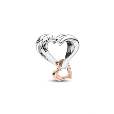 Afbeelding van Pandora 782642C00 Bedel Two Tone Open Infinity Heart zilver en