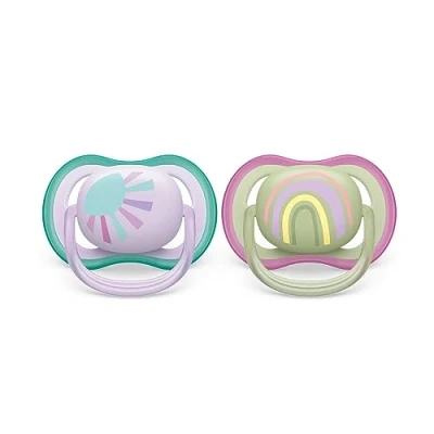 Afbeelding van Philips AVENT Ultra Air fopspeen 0 6M 2 stuks SCF085/59