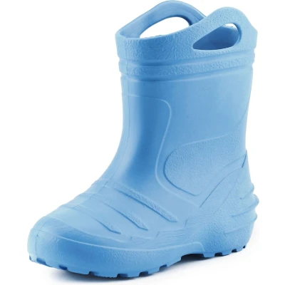 Afbeelding van Ladeheid LA KL 051 Kinder Regenlaarzen Rubber met Binnenschoen en Grepen Waterdicht EVA Wasbare Lichtblauw 31