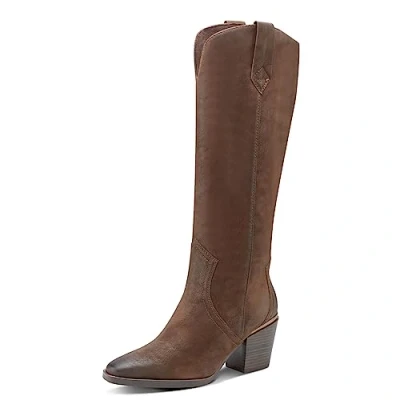 Afbeelding van MARCO TOZZI dames 2 25583 41 met lange laars, Cafe Nubuck, 40 EU