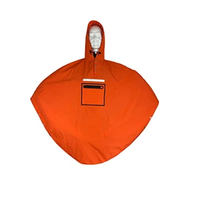 Afbeelding van The people&#039;s poncho Uniseks poncho, Hardy Orange, Eén maat