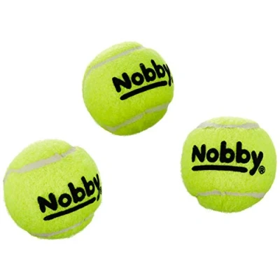 Afbeelding van Nobby tennisbal met pieper XS 4,5 cm; 3 netten